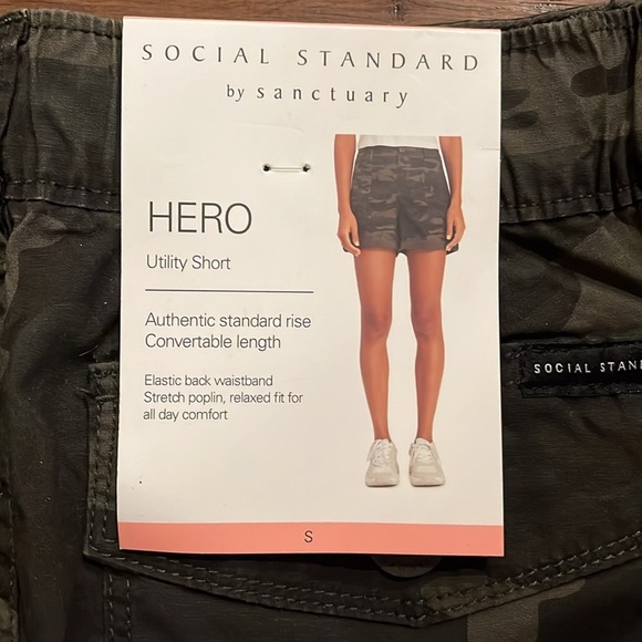 Social Standard by Sanctuary Size S Hero Utility Shorts - Picture 2 of 4
